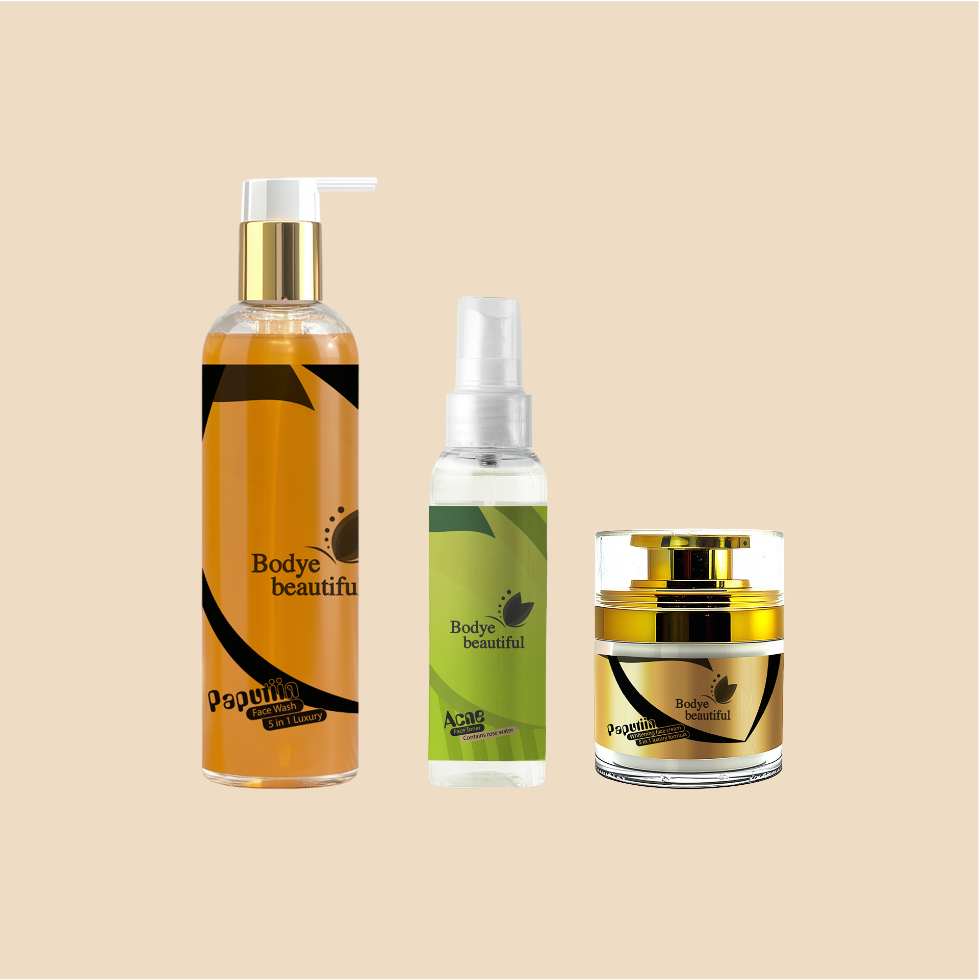Intense Whitening And Blemish Control Face Set with Acne Toner