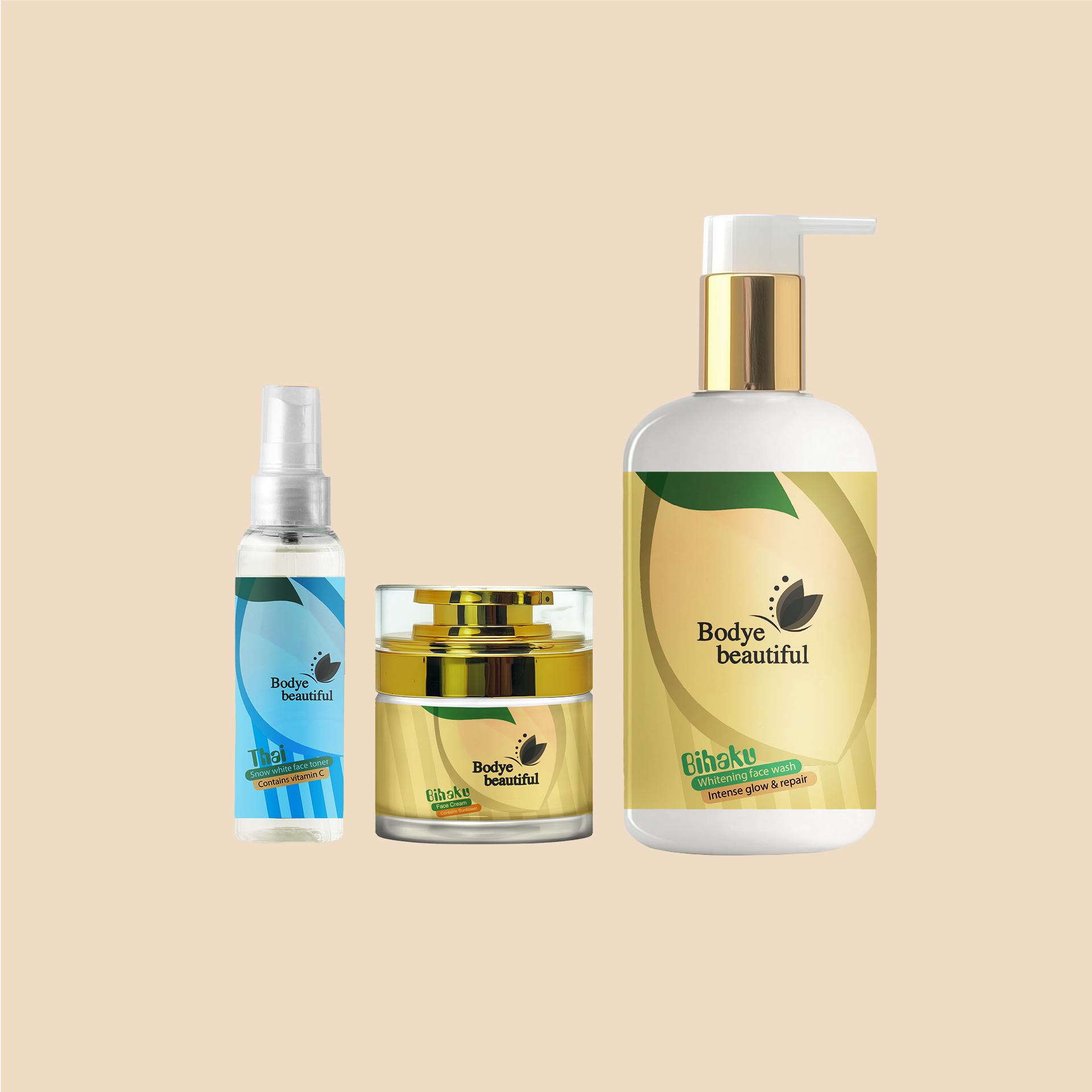 BIHAKU Intense Whitening Face Set