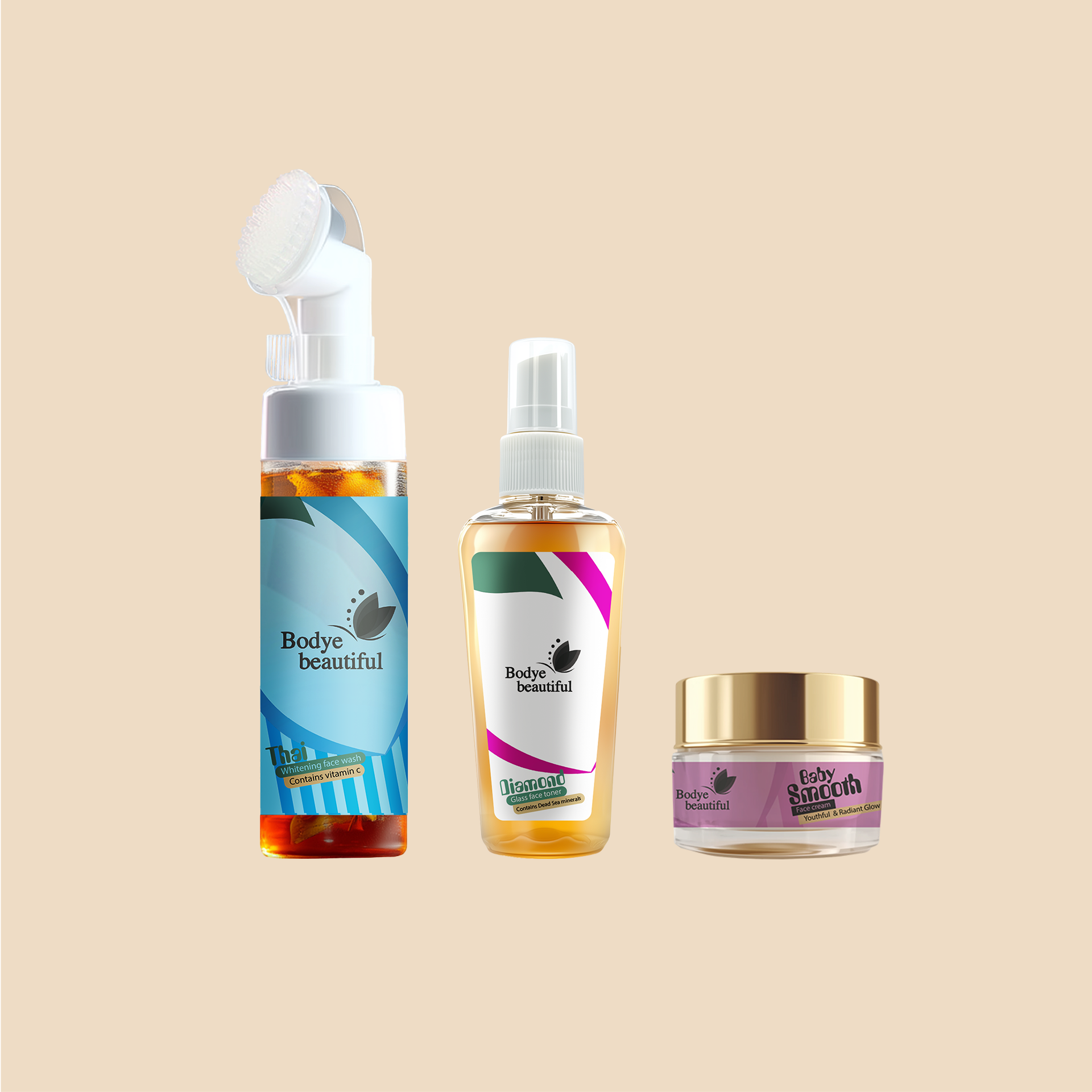 Diamond Glass - Natural Fairness Face Set